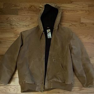 Carhartt loose fit - washed duck- hooded jacket! Size XL